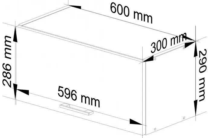 Biała górna szafka okapowa 60 cm - Vivienne 7X