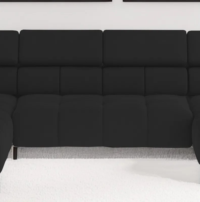 Narożnik PLAZA XL Lewostronny Elektryczna regulacja Tkanina SOLAR 99 WERSAL