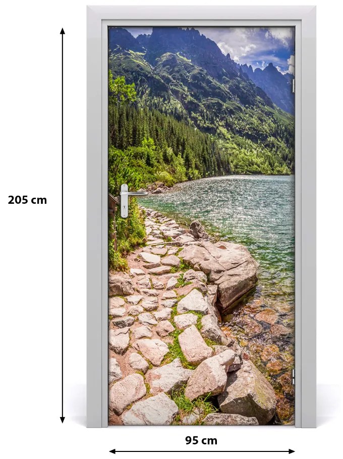 Naklejka na drzwi samoprzylepna Morskie oko Tatry