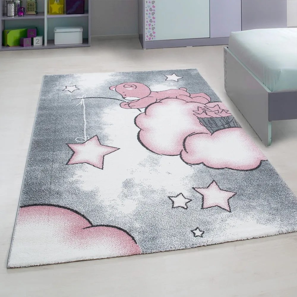 Różowo-szary dywan dziecięcy 120x170 cm Kids – Ayyildiz Carpets