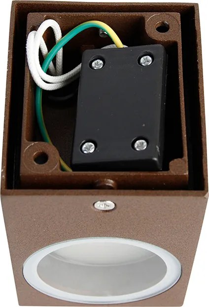 Industrialna lampa ścienna rdzawo-brązowa IP44 - Baleno