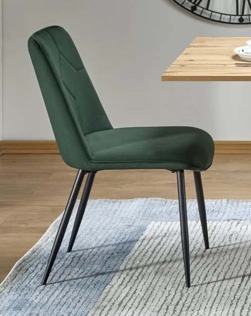 Aksamitne krzesło do jadalni K539