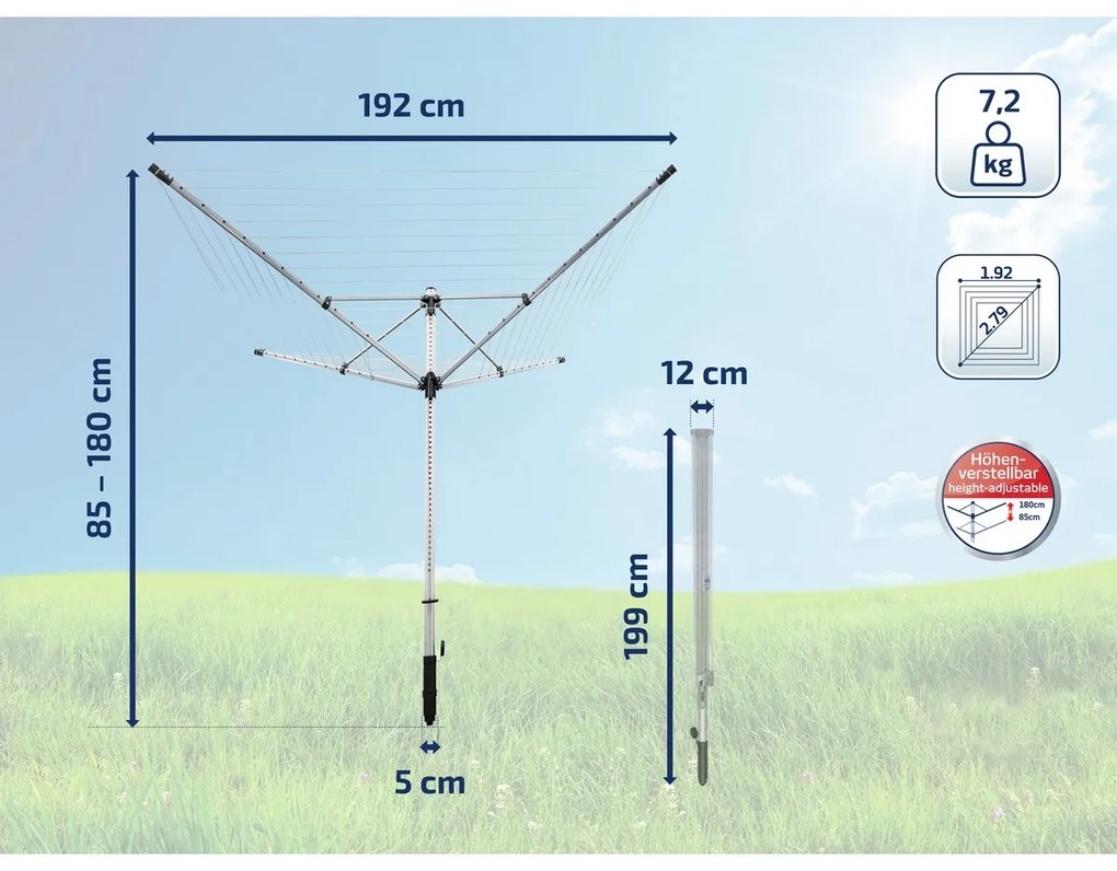 Leifheit Suszarka zewnętrzna LinoLift 600 Quick Start 85282
