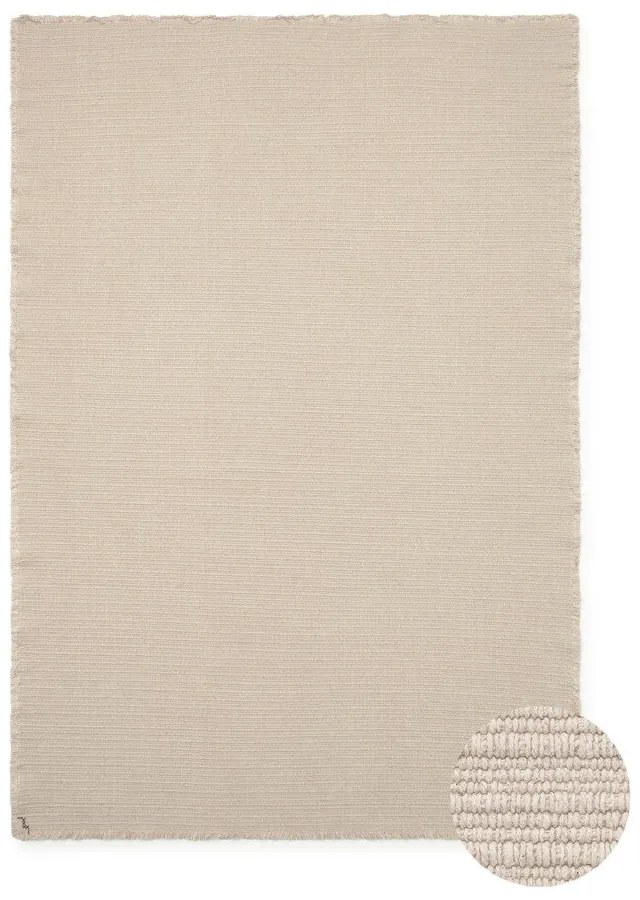 Kremowy bawełniany dywan tkany ręcznie 200x300 cm Handloom – Lorena Canals