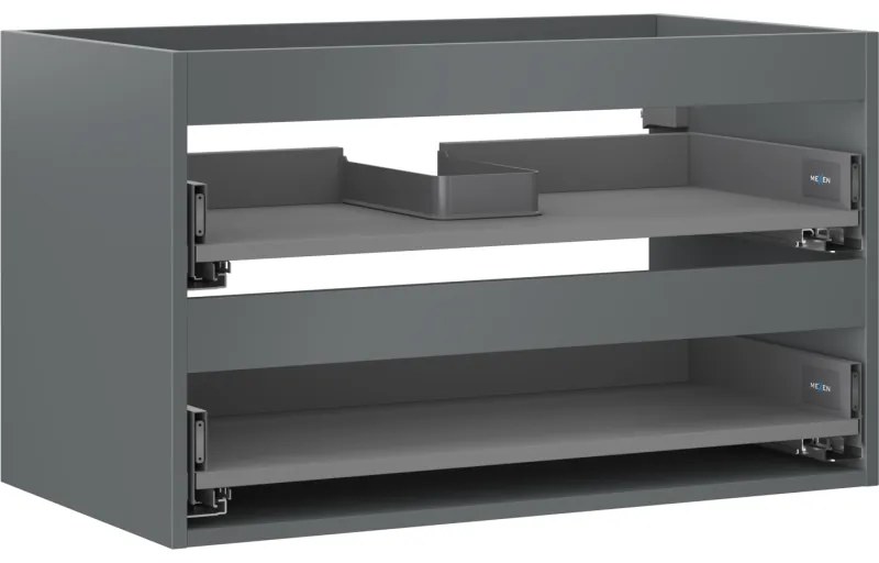 Mexen Box-A korpus szafki podumywalkowej 80 cm, 2 szuflady, grafit mat - 91AX0-0800-470-2-66