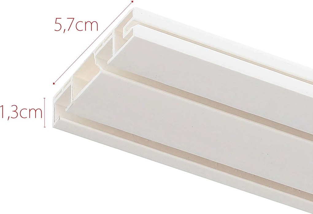 Szyna sufitowa podwójna prosta 150cm