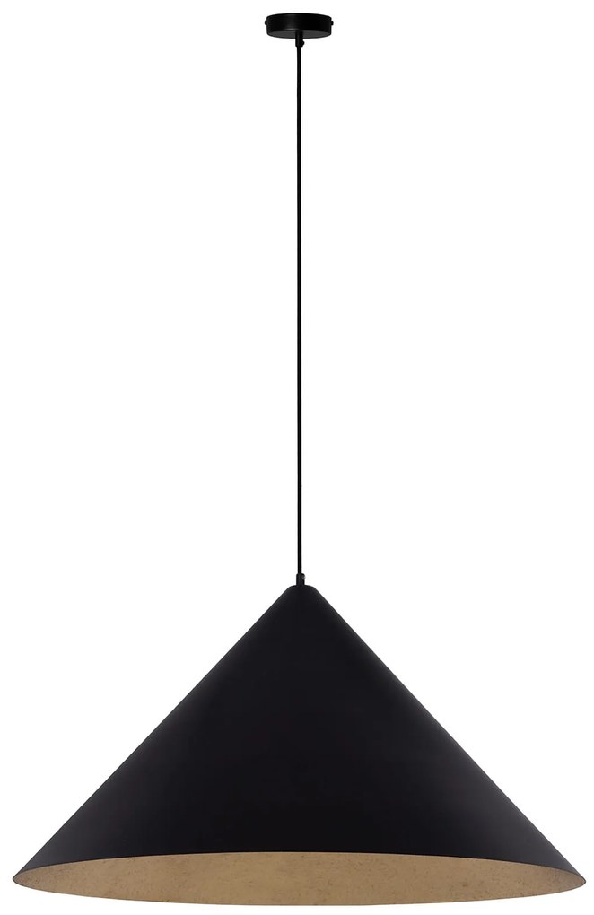 Vesuvio 70 czarno złota duża lampa wiszaca do kuchni, jadalni średnica 70cm