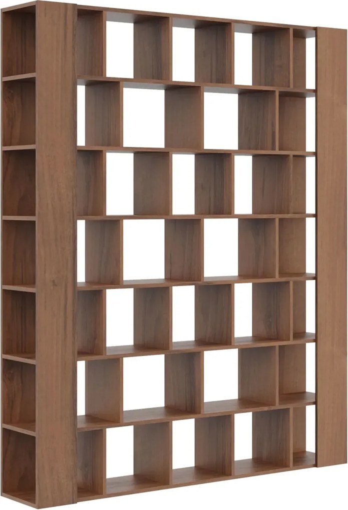 Orzechowy regał biblioteczka do salonu Z1-C52