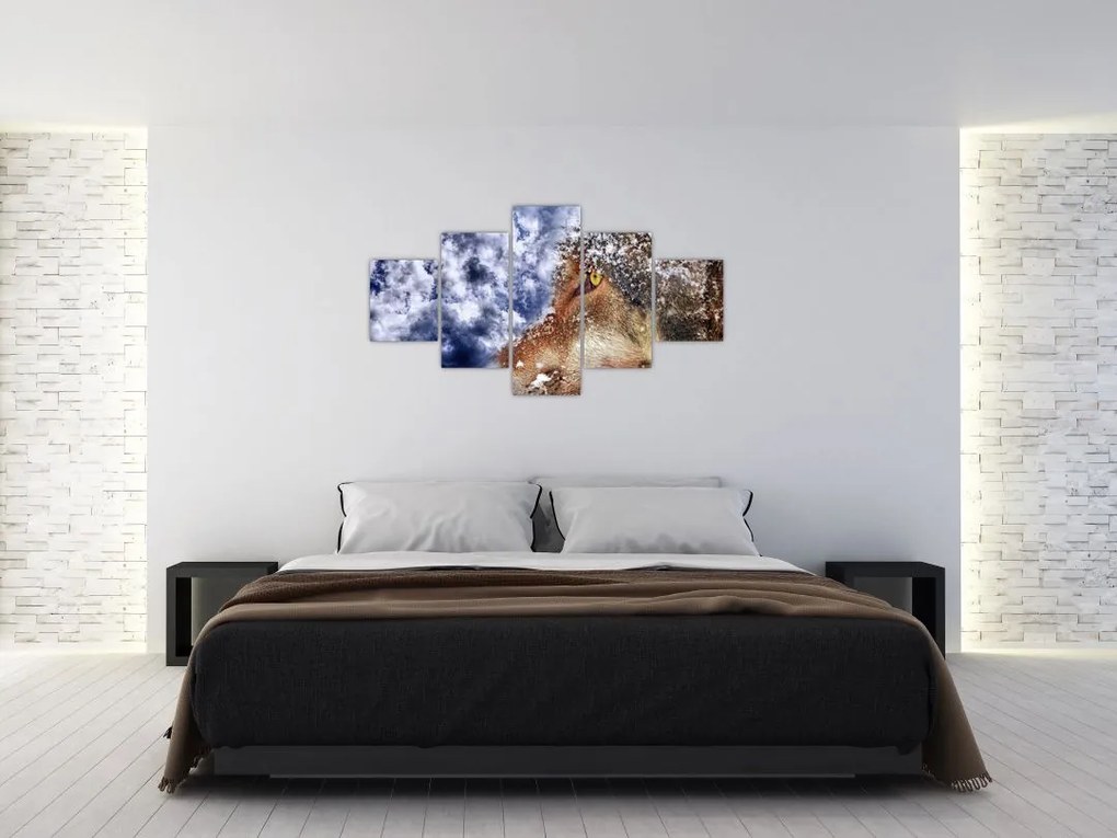 Obraz wilka (125x70 cm)