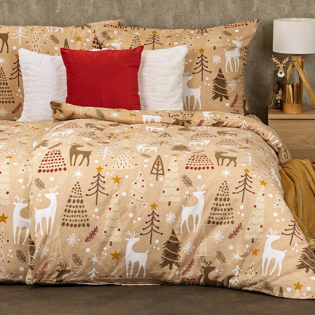 4Home Pościel flanelowa Festive, 140 x 220 cm, 70 x 90 cm, 140 x 220 cm, 70 x 90 cm