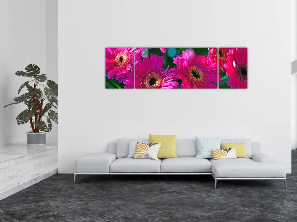 Obraz - kwiaty (170x50 cm)