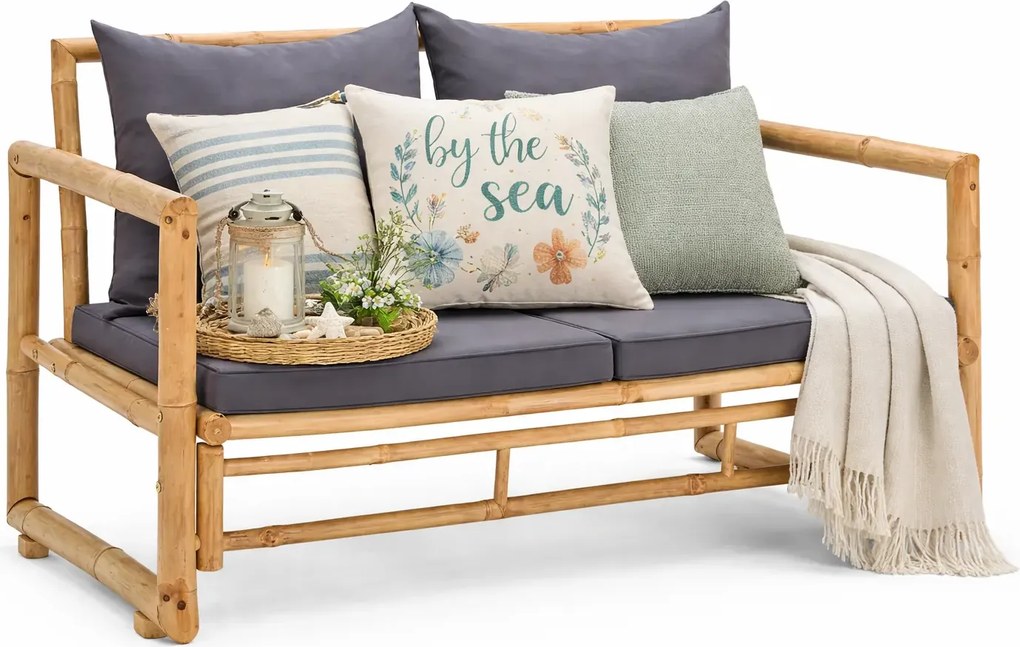 Ławka ogrodowa z poduszkami P1-Z58