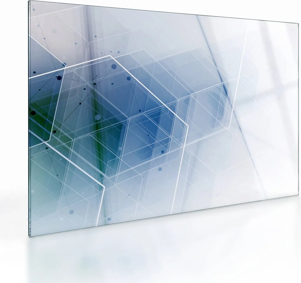 Obraz na szkle - Kształty geometryczne (70x50 cm)