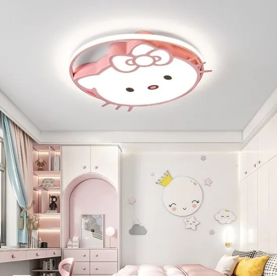 Plafon lampa LED sufitowa AT89-KITTY RÓŻOWA