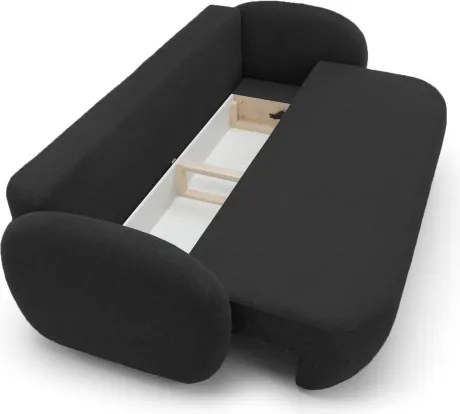 Sofa OLIO z funkcja spania i pojemnikiem ANTRACYTOWY ARAGON 99