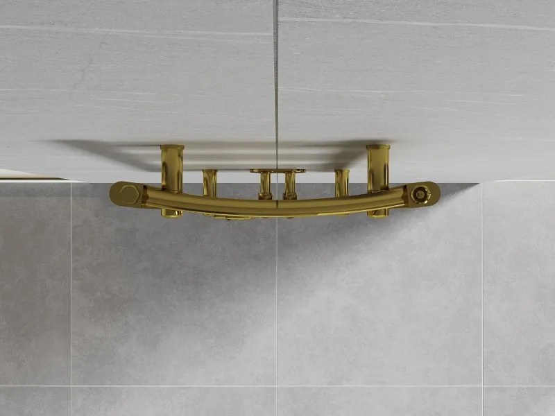 Mexen Ares grzejnik łazienkowy 700 x 400 mm, 189 W, złoty - W102-0700-400-00-50