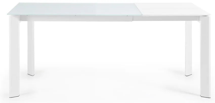 Rozkładany stół z dodatkowym blatem ze szklanym blatem 80x120 cm Axis – Kave Home