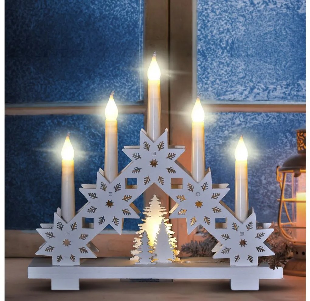 Brilagi - Świąteczny świecznik LED 5xLED/2xAA