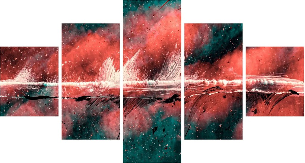 Obraz - Wybuch nafty (125x70 cm)