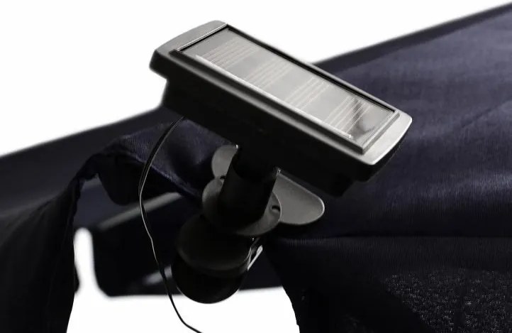 Solarny migający łańcuch dla oświetlenia parasola słonecznego - 72 LED