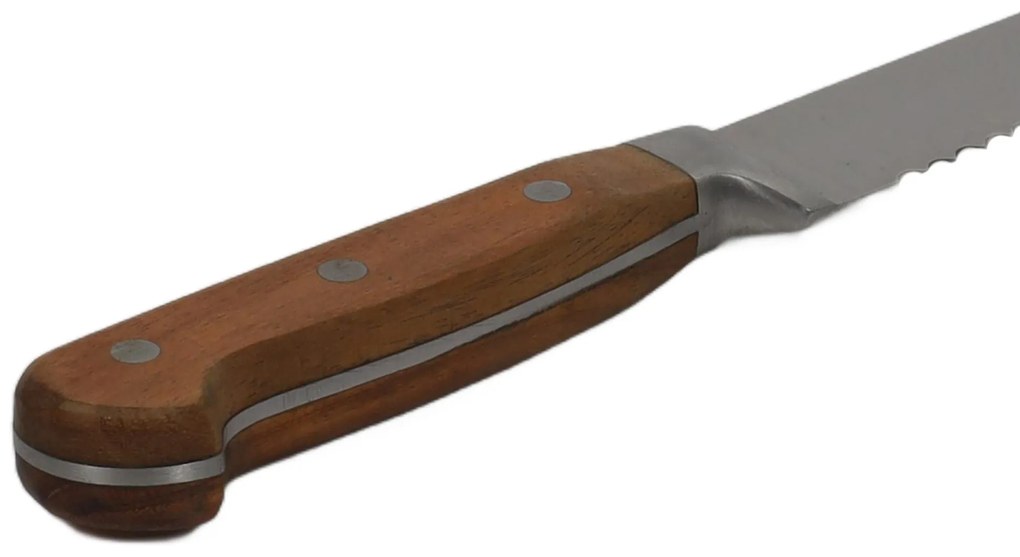 Nóż do krojenia chleba ELEGANCIA, stal nierdzewna, 33 cm