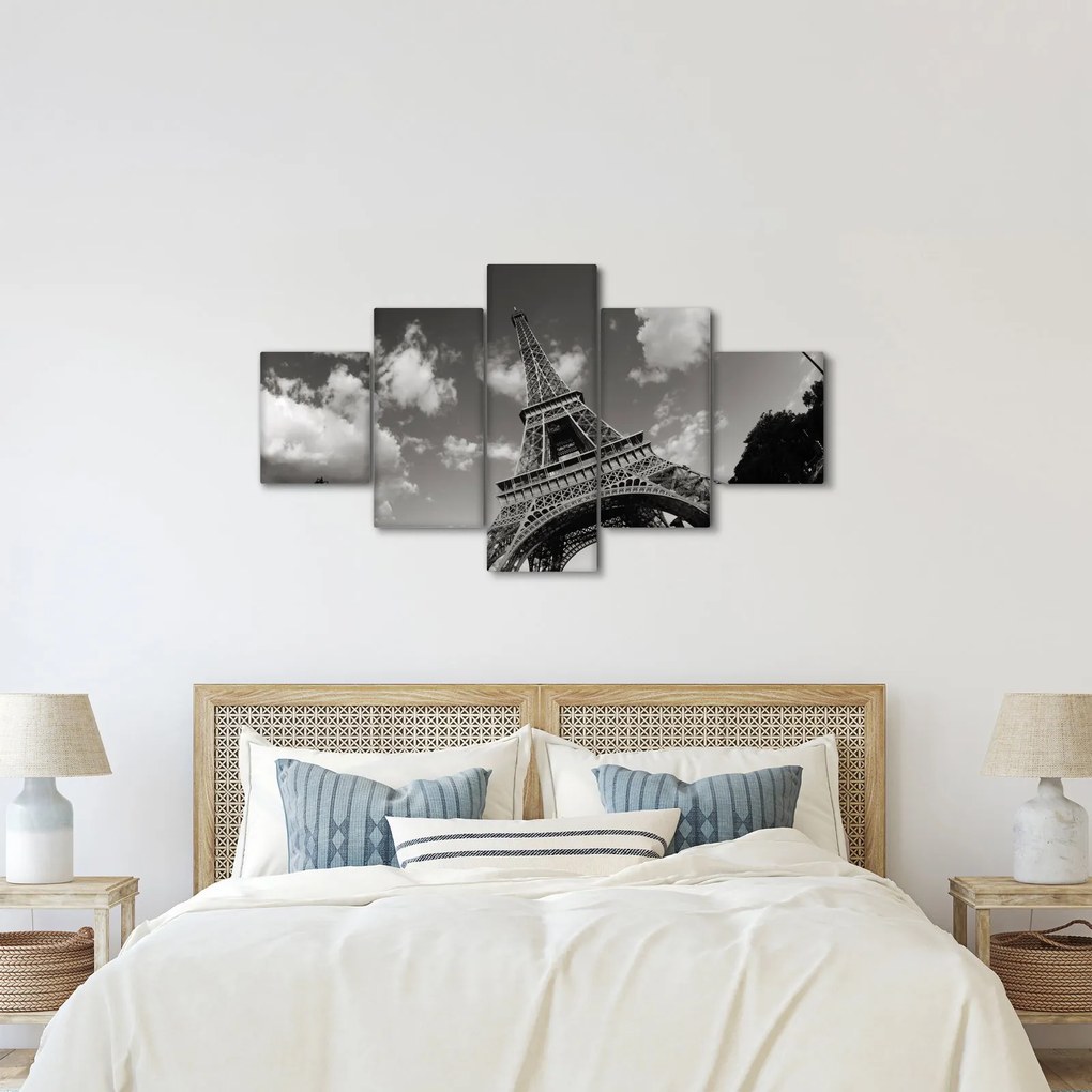 Obraz - Wieża Eiffla w Paryżu (125x70 cm)