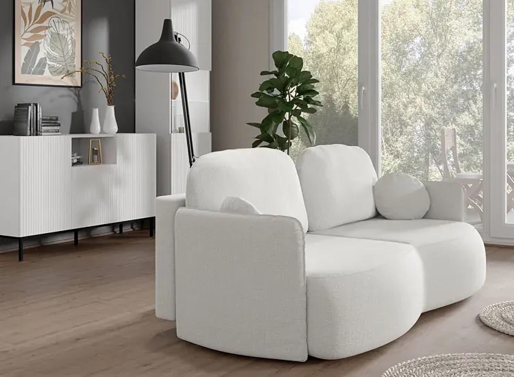 Elegancka jasnoszara kanapa z funkcją spania - Mesa 4X