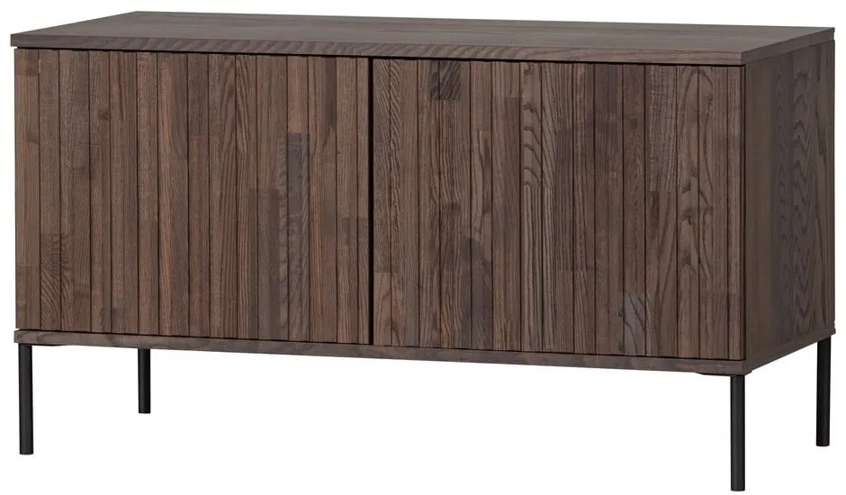 Brązowa szafka pod TV w dekorze jesionu 100x56 cm Gravure – WOOOD