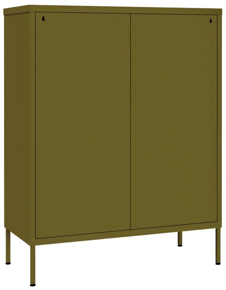 Oliwkowa szafka garażowa na narzędzia R1-D81