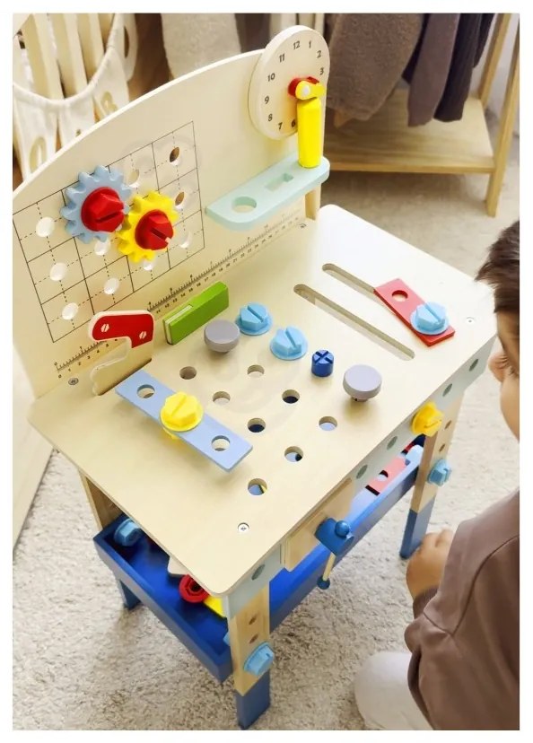 Tooky toy drewniany stół do majsterkowania warsztat