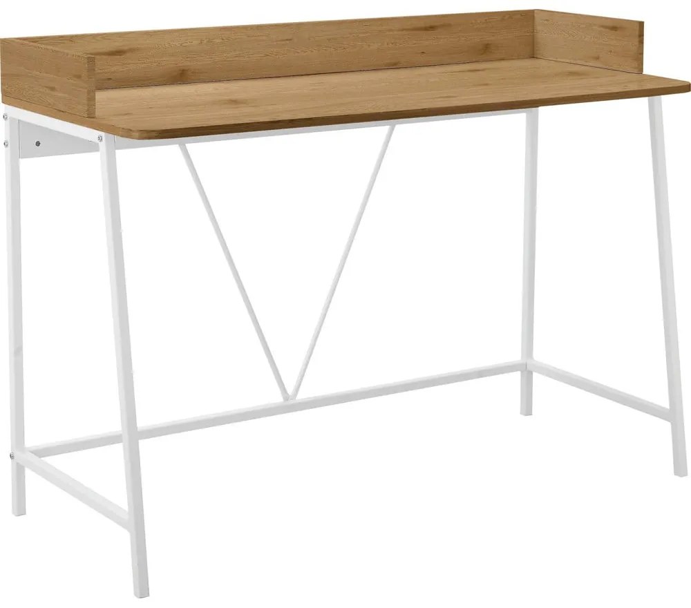 Biurko z blatem w dekorze dębu 50x120 cm Savona – Støraa