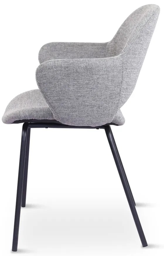 Jasnoszare krzesła zestaw 2 szt. Rowley – Unique Furniture