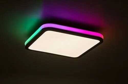 Rabalux 71399 funkcjonalna lampa sufitowa LED Serkan 43W, czarna/biała