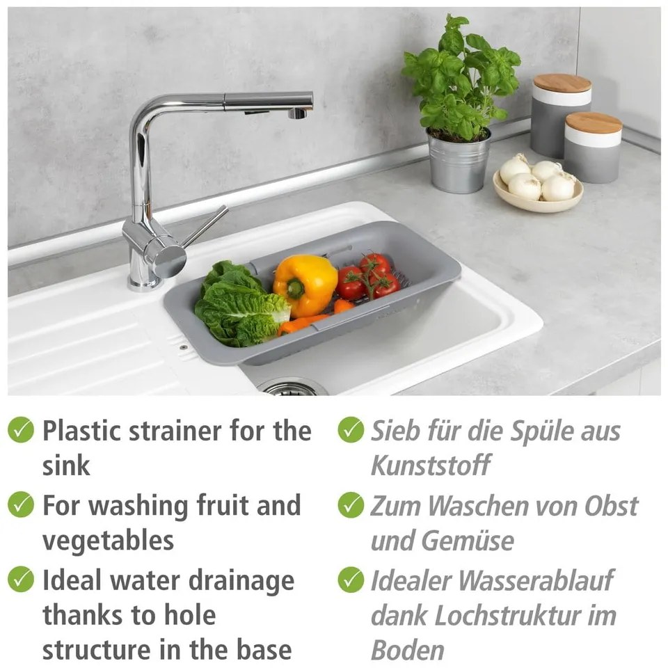 Plastikowy teleskopowy ociekacz na zlew Sieve – Wenko