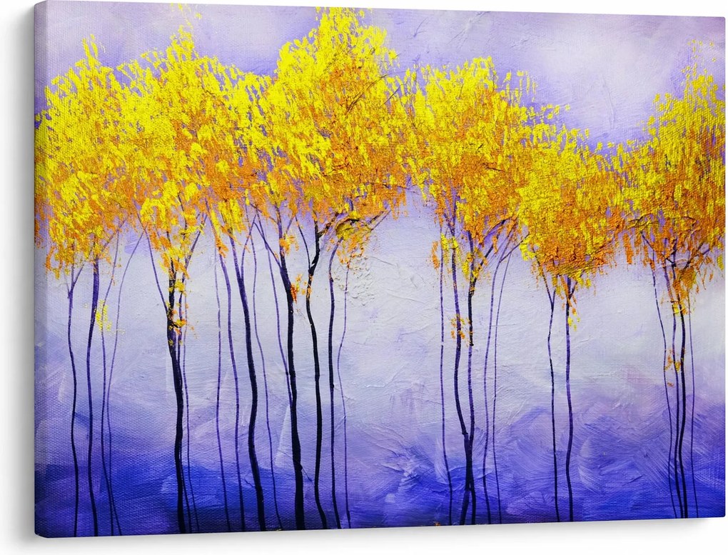 Obraz żółtych drzew (70x50 cm)