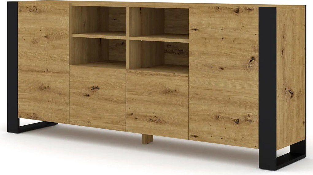 Komoda z szafkami dąb artisan H6-H63