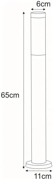 Lampa ogrodowa stojąca słupek - S282 K1-A45