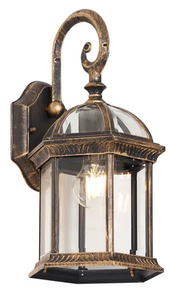 Zewnetrzna Klasyczna zewnętrzna lampa ścienna antyczne złoto IP44 - Glasgow klasyczny/Antyczny Oswietlenie zewnetrzne