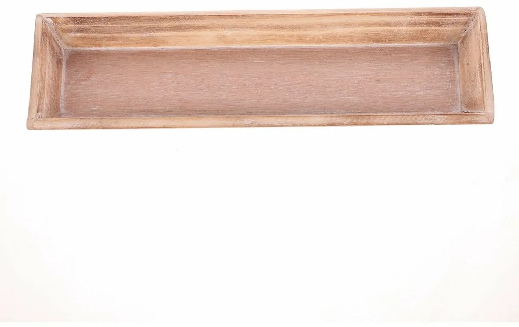Drewniana taca Riaza brązowa, 35 x 12 x 3 cm