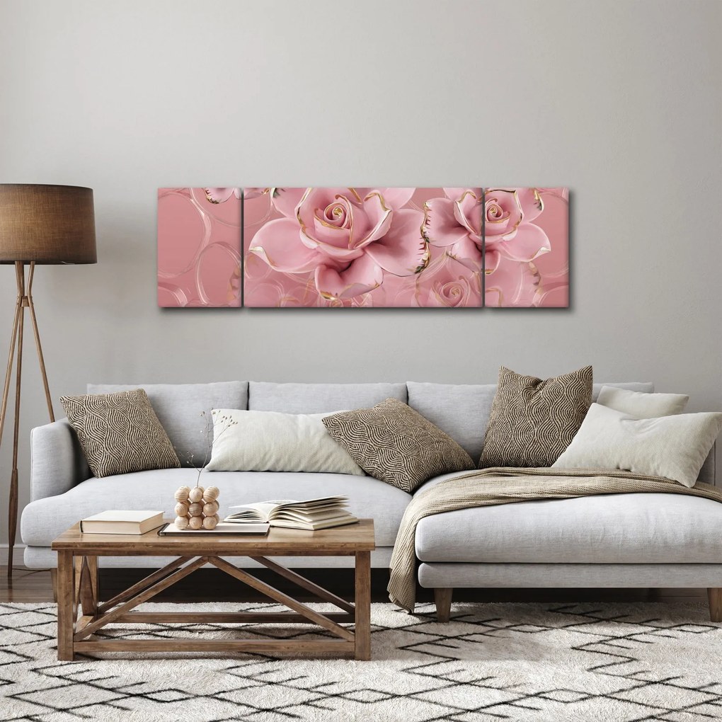 Obraz - Dekoracje kwiatowe (170x50 cm)