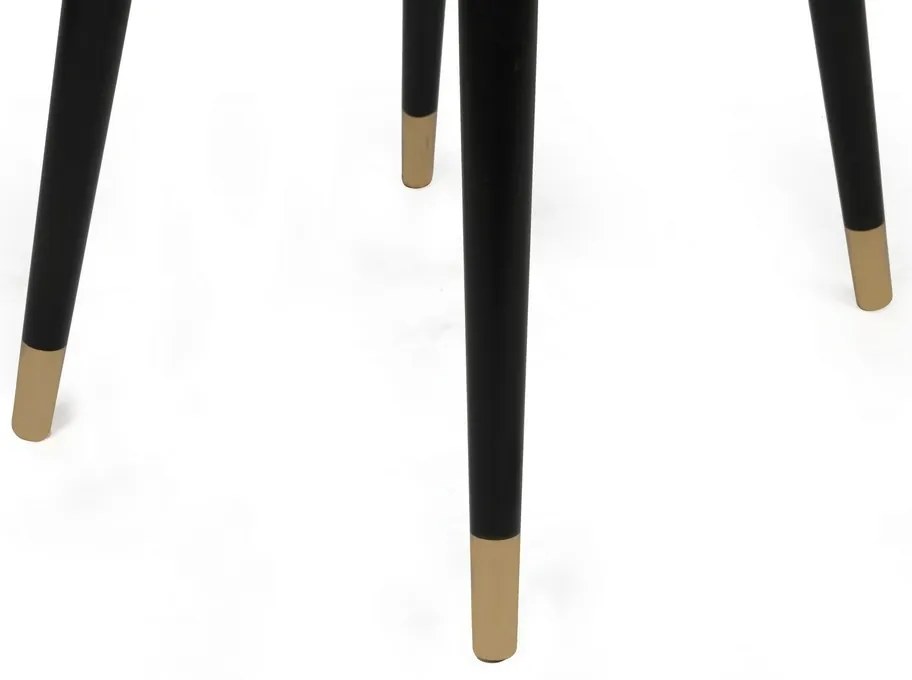 Zestaw krzeseł do jadalni Hugo Beige and Black, 4szt.