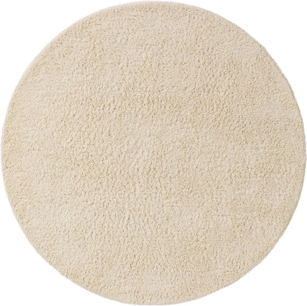 Miękki okrągły dywan z wełny Berber