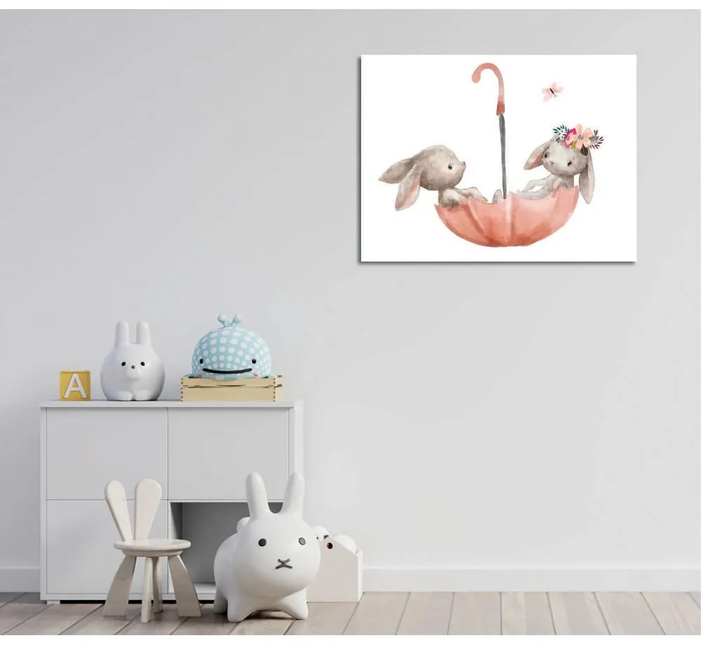 Obrazek dziecięcy 40x30 cm Bunnies – Wallity