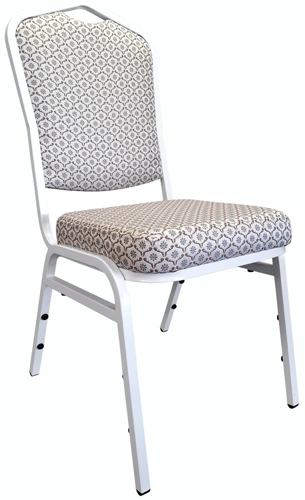 Krzesło Vega tkanina Berit bankietowe konferencyjne stelaż metalowy