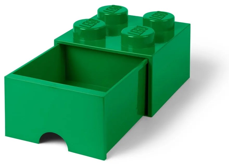 Zielony pojemnik z szufladą LEGO®