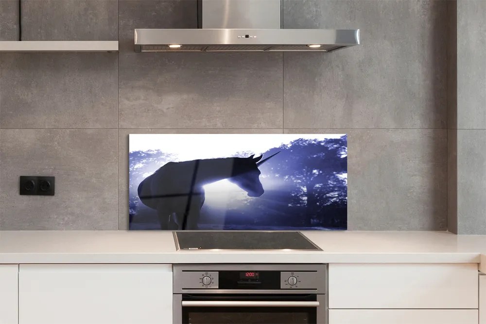 Panel Szklany Legenda o Jednorożcu w Lesie