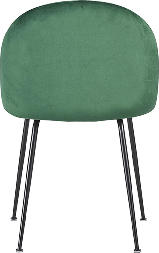 Zestaw 4 Krzese Black Dalnia Aksamitne