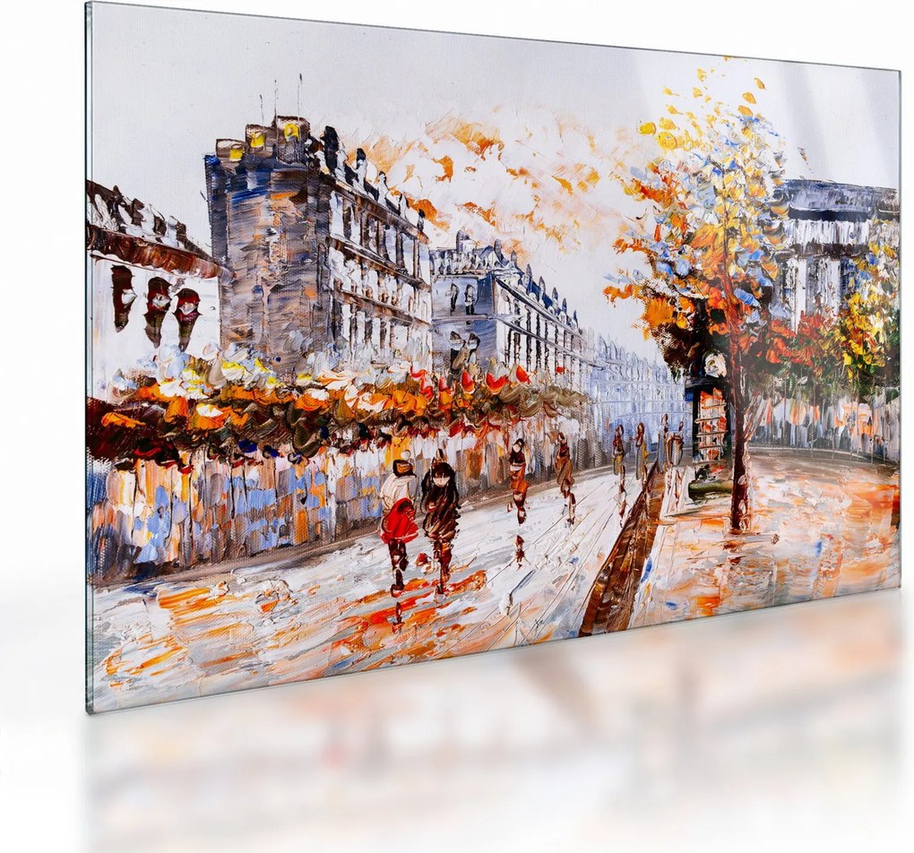 Obraz na szkle - Życie w mieście (70x50 cm)