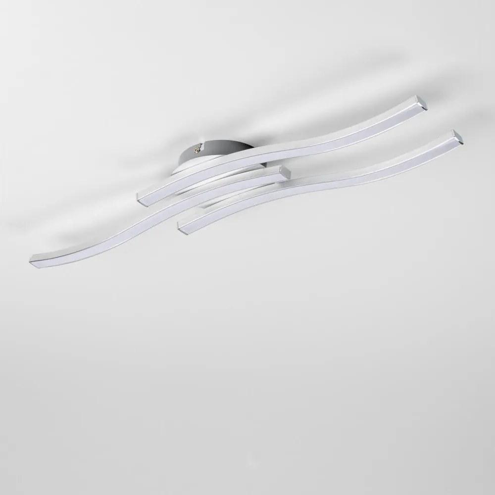 Lampa sufitowa LED 3xLED/6W/230V 3000K srebrna