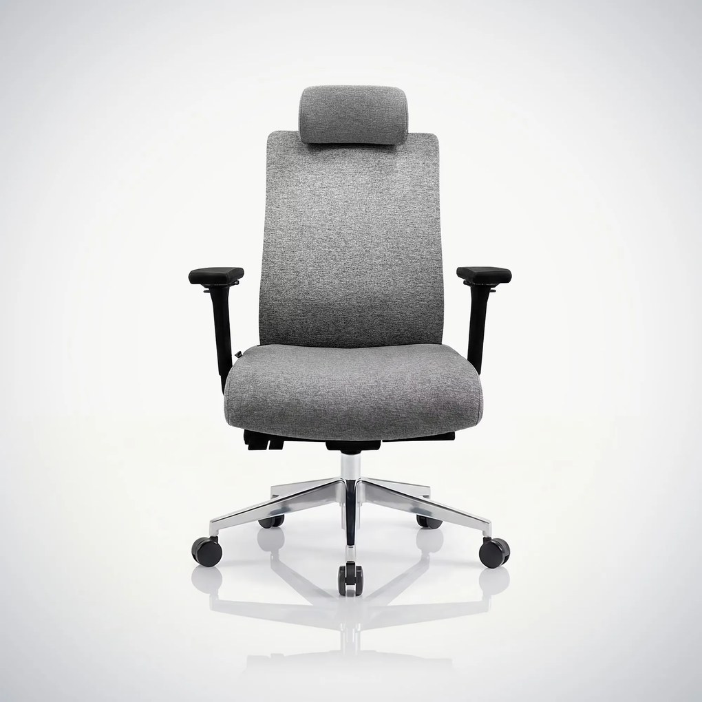 Fotel biurowy ergonomiczny szary VECTOR